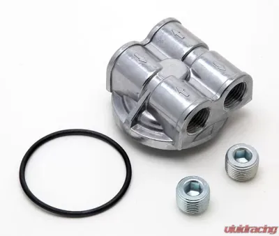 Trans-Dapt Performance 90deg Bypass Adapter; 2-1/2 in. I.D., 2-3/4 in. O.D. Filter Flange; 3/4 in.-16 - 1413