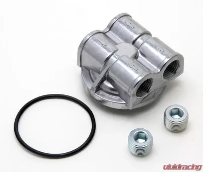 Trans-Dapt Performance 90deg Bypass Adapter; 2-1/2 in. I.D 2-3/4 in. O.D. Filter Flange; 13/16 in.-16 - 1420