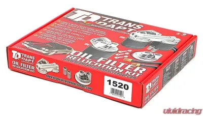 Trans-Dapt Performance CAST ALUMINUM OIL FILTER RELOCATION KIT; HORIZONTAL PORTS Cadillac - 1520