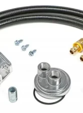 Trans-Dapt Performance CAST ALUMINUM OIL FILTER RELOCATION KIT; HORIZONTAL PORTS Cadillac                                     - 1520 - Image 3