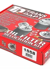Trans-Dapt Performance CAST ALUMINUM OIL FILTER RELOCATION KIT; HORIZONTAL PORTS                                     - 1558 - Image 3