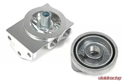 Trans-Dapt Performance CAST ALUMINUM OIL FILTER RELOCATION KIT; HORIZONTAL PORTS - 1558