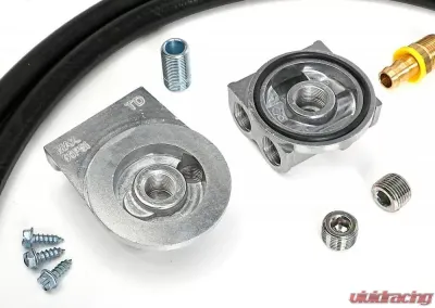 Trans-Dapt Performance CAST ALUMINUM OIL FILTER RELOCATION KIT; 90 DEGREE BYPASS Cadillac - 1627