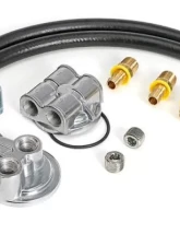 Trans-Dapt Performance CAST ALUMINUM OIL FILTER RELOCATION KIT; 90 DEGREE BYPASS Cadillac                                     - 1627 - Image 4