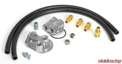 Trans-Dapt Performance CAST ALUMINUM OIL FILTER RELOCATION KIT; 90 DEGREE BYPASS Cadillac - 1627