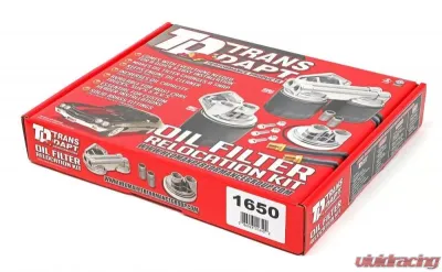 Trans-Dapt Performance CAST ALUMINUM OIL FILTER RELOCATION KIT; 90 DEGREE BYPASS Cadillac Escalade 1999-2000 - 1650