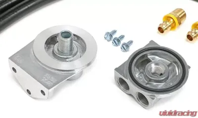 Trans-Dapt Performance CAST ALUMINUM OIL FILTER RELOCATION KIT; 90 DEGREE BYPASS Cadillac Escalade 1999-2000 - 1650
