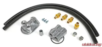 Trans-Dapt Performance CAST ALUMINUM OIL FILTER RELOCATION KIT; 90 DEGREE BYPASS Cadillac Escalade 1999-2000 - 1650
