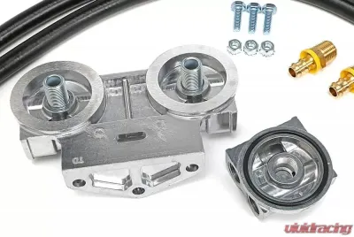 Trans-Dapt Performance CAST ALUMINUM OIL FILTER RELOCATION KIT; 90 DEGREE BYPASS Cadillac - 1720
