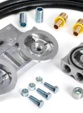 Trans-Dapt Performance CAST ALUMINUM OIL FILTER RELOCATION KIT; 90 DEGREE BYPASS Cadillac                                     - 1727 - Image 3
