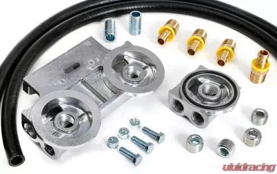 Trans-Dapt Performance CAST ALUMINUM OIL FILTER RELOCATION KIT; 90 DEGREE BYPASS Cadillac - 1727
