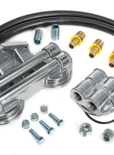 Trans-Dapt Performance CAST ALUMINUM OIL FILTER RELOCATION KIT; 90 DEGREE BYPASS Cadillac                                     - 1727 - Image 4