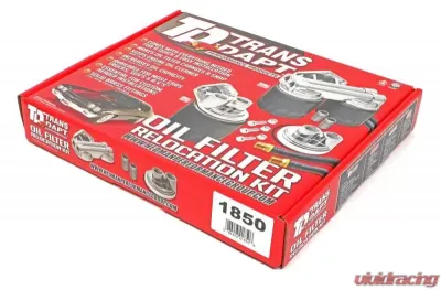 Trans-Dapt Performance CAST ALUMINUM OIL FILTER RELOCATION KIT; 90 DEGREE BYPASS; HORIZONTAL PORTS Cadillac Escalade 1999-2000 - 1850