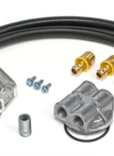 Trans-Dapt Performance CAST ALUMINUM OIL FILTER RELOCATION KIT; 90 DEGREE BYPASS; HORIZONTAL PORTS Cadillac Escalade 1999-2000                                     - 1850 - Image 3