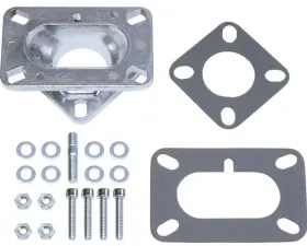 Trans-Dapt Performance 1-5/8 in. Tall, 2BBL Carb to 1BBL Manifold Carburetor Adapter -Cast Aluminum