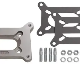 Trans-Dapt Performance 1/2 in. Tall, Holley 2BBL to Small 2BBL Manifold Carburetor Adapter -Cast Alum