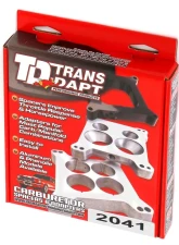 Trans-Dapt Performance 1-1/4 in. Tall, Holley 2BBL to Chevy Straight 6 Mani. Carb Adapter-Cast Aluminum                                     - 2041 - Image 4