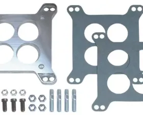 Trans-Dapt Performance 1/2 in. Tall, Universal 4BBL Adapter Carburetor Adapter -Cast Aluminum
