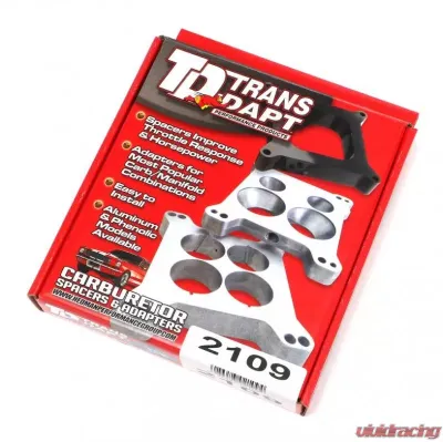 Trans-Dapt Performance 1 in. Tall, QUADRAJET SPACER- Open- CAST ALUMINUM Carburetor Spacer - 2109
