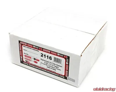 Trans-Dapt Performance ROUND High Flow Air Filter Element (PAPER) 6-3/8 in. Diameter; 2-3/8 in. Tall - 2116