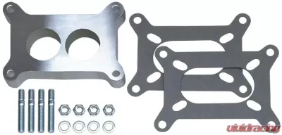Trans-Dapt Performance 1 in. Tall, HOLLEY 2BBL SPACER -Ported- CAST ALUMINUM Carburetor Spacer - 2137