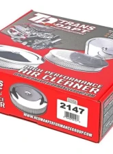Trans-Dapt Performance PERFORMANCE-Style Air Cleaner;14 in. Dia; 2-1/8 in. Tall; Recess Base-CHROME                                     - 2147 - Image 4