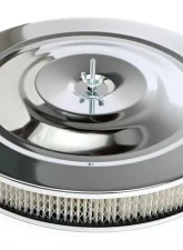 Trans-Dapt Performance PERFORMANCE-Style Air Cleaner;14 in. Dia; 2-1/8 in. Tall; Recess Base-CHROME                                     - 2147 - Image 3