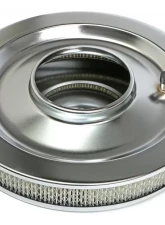 Trans-Dapt Performance PERFORMANCE-Style Air Cleaner; 14 in. Dia; 2-1/8 in. Tall; Flat Base-CHROME                                     - 2148 - Image 3