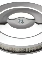 Trans-Dapt Performance PERFORMANCE-Style Air Cleaner; 14 in. Dia; 2-1/8 in. Tall; Flat Base-CHROME                                     - 2148 - Image 4
