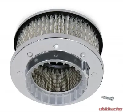 Trans-Dapt Performance Deep Dish Style Air Cleaner Set 4 in. Dia., 2 in. Tall, 2-5/8 in. Neck-CHROME - 2170
