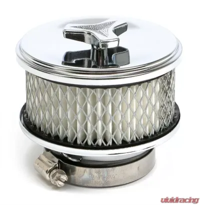 Trans-Dapt Performance Deep Dish Style Air Cleaner Set 4 in. Dia., 2 in. Tall, 2-5/8 in. Neck-CHROME - 2170