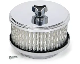 Trans-Dapt Performance Deep Dish Style Air Cleaner Set 4 in. Dia., 2 in. Tall, 2-5/8 in. Neck-CHROME