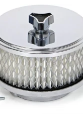 Trans-Dapt Performance Deep Dish Style Air Cleaner Set 4 in. Dia., 2 in. Tall, 2-5/8 in. Neck-CHROME                                     - 2170 - Image 4