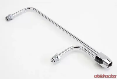 Trans-Dapt Performance Holley Model 3310-2 (8-21/32 in. Centers); Steel/Chrome Fuel Lines - 2194