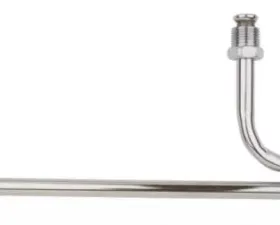 Trans-Dapt Performance Holley Quad; 3/8 in. Dia.; 9-5/16 in. Centers; Steel/Chrome Fuel Lines