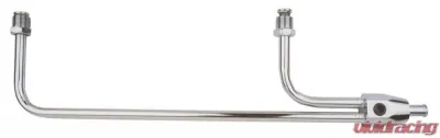 Trans-Dapt Performance Holley Quad; 3/8 in. Dia.; 9-5/16 in. Centers; Steel/Chrome Fuel Lines - 2197