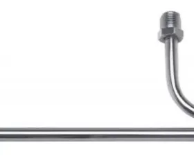 Trans-Dapt Performance Holley 3310; 3/8 in. Dia.; 8-21/32 in. Centers; Steel/Chrome Fuel Lines