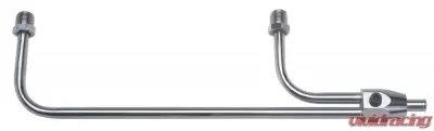 Trans-Dapt Performance Holley 3310; 3/8 in. Dia.; 8-21/32 in. Centers; Steel/Chrome Fuel Lines - 2198