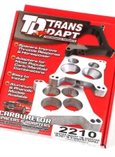 Trans-Dapt Performance SB Chevy TBI on to Holley 4BBL Manifold- CENTER MOUNT Carburetor to TBI Adapter                                     - 2210 - Image 4