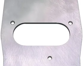 Trans-Dapt Performance SB Chevy TBI to Quadrajet 4BBL Manifold- CENTER MOUNT Carburetor to TBI Adapter