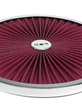 Trans-Dapt Performance Hi-Flow Cotton Air Cleaner Top; 14 in. Diameter-CHROME                                     - 2231 - Image 5
