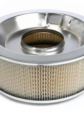 Trans-Dapt Performance RACE CAR-Style Air Cleaner (Paper); 14 in. Dia; 5 in. Tall; Recessed Base-CHROME                                     - 2285 - Image 3