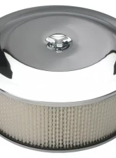 Trans-Dapt Performance RACE CAR-Style Air Cleaner (Paper); 14 in. Dia; 5 in. Tall; Recessed Base-CHROME                                     - 2285 - Image 4