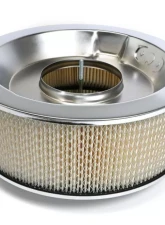 Trans-Dapt Performance MUSCLE CAR-STYLE Air Cleaner Set; 14 in. Dia, 5 in. Tall, 5-1/8 in. Neck-CHROME                                     - 2286 - Image 3