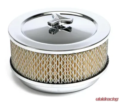 Trans-Dapt Performance MUSCLE CAR Air Cleaner; 6-3/8 in. Dia., 2-1/2 in. Tall, 5-1/8 in. Neck-CHROME - 2292