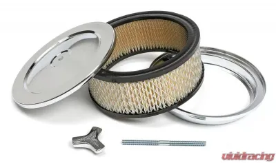 Trans-Dapt Performance MUSCLE CAR Air Cleaner; 6-3/8 in. Dia., 2-1/2 in. Tall, 5-1/8 in. Neck-CHROME - 2292