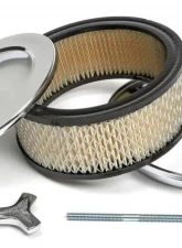 Trans-Dapt Performance MUSCLE CAR Air Cleaner; 6-3/8 in. Dia., 2-1/2 in. Tall, 5-1/8 in. Neck-CHROME                                     - 2292 - Image 4