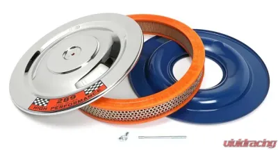 Trans-Dapt Performance Ford Mustang 14 in. x 2 in. Air Cleaner Set; factory style 289 CI Sticker - 2299