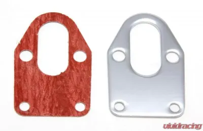 Trans-Dapt Performance FUEL PUMP Mounting Plate and Gasket; SB Chevy 283-400-CHROME Chevrolet - 2310