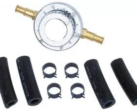 Trans-Dapt Performance FUEL PRESSURE REGULATOR; 1-6 psi; 5/16 in. or 3/8 in. Fuel Lines-CHROME